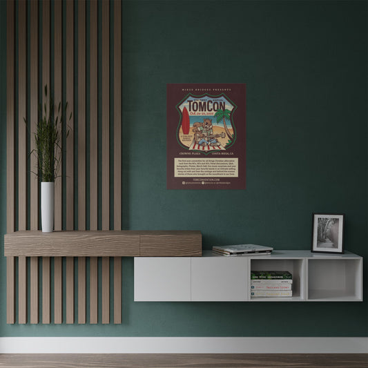 Official TOMCON Collectible Satin Poster 18x24