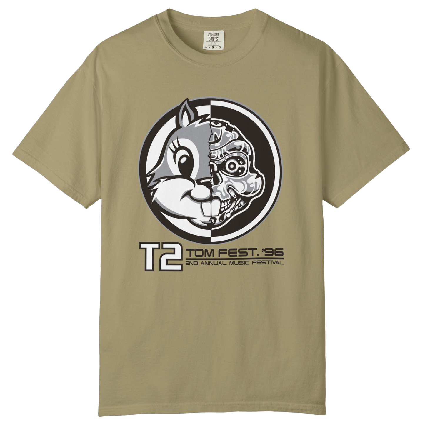 T2 TOM FEST '96 Vintage Tan Tee