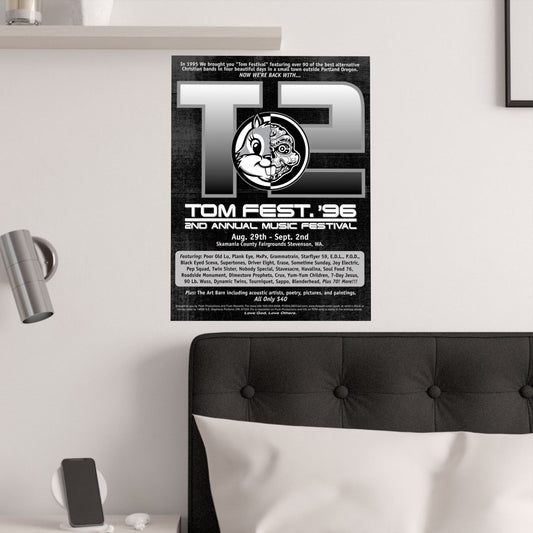 Retro T2 TOM FEST ' 96 Poster