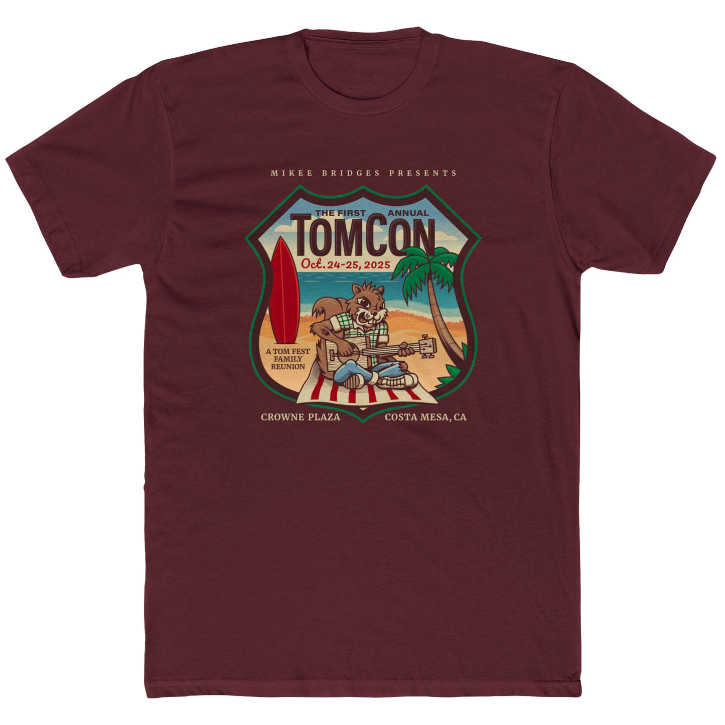 TOMCON Maroon Tee